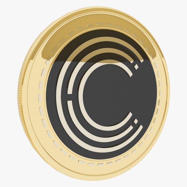 Crypterium Cryptocurrency Gold Coin 3D