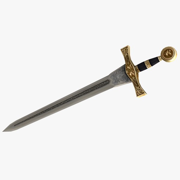 Spada excalibur per cosplay con espositore da parete - spada fantasy da