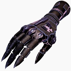 3D Stylized Cyberpunk Gloves