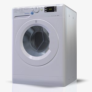 washingmachine indesit nws7105l 3d model