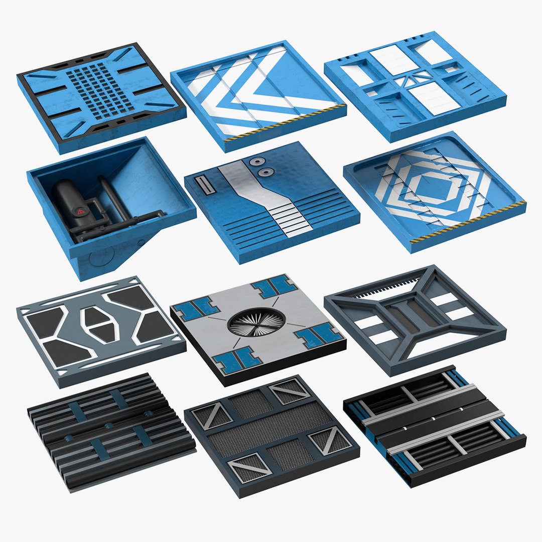 Fantastic Ceiling Panels Collection 3D model preview
