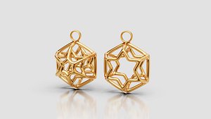 3D Star Decoration Ornament model