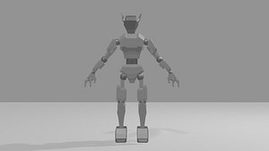 Low Poly Robot Rigged