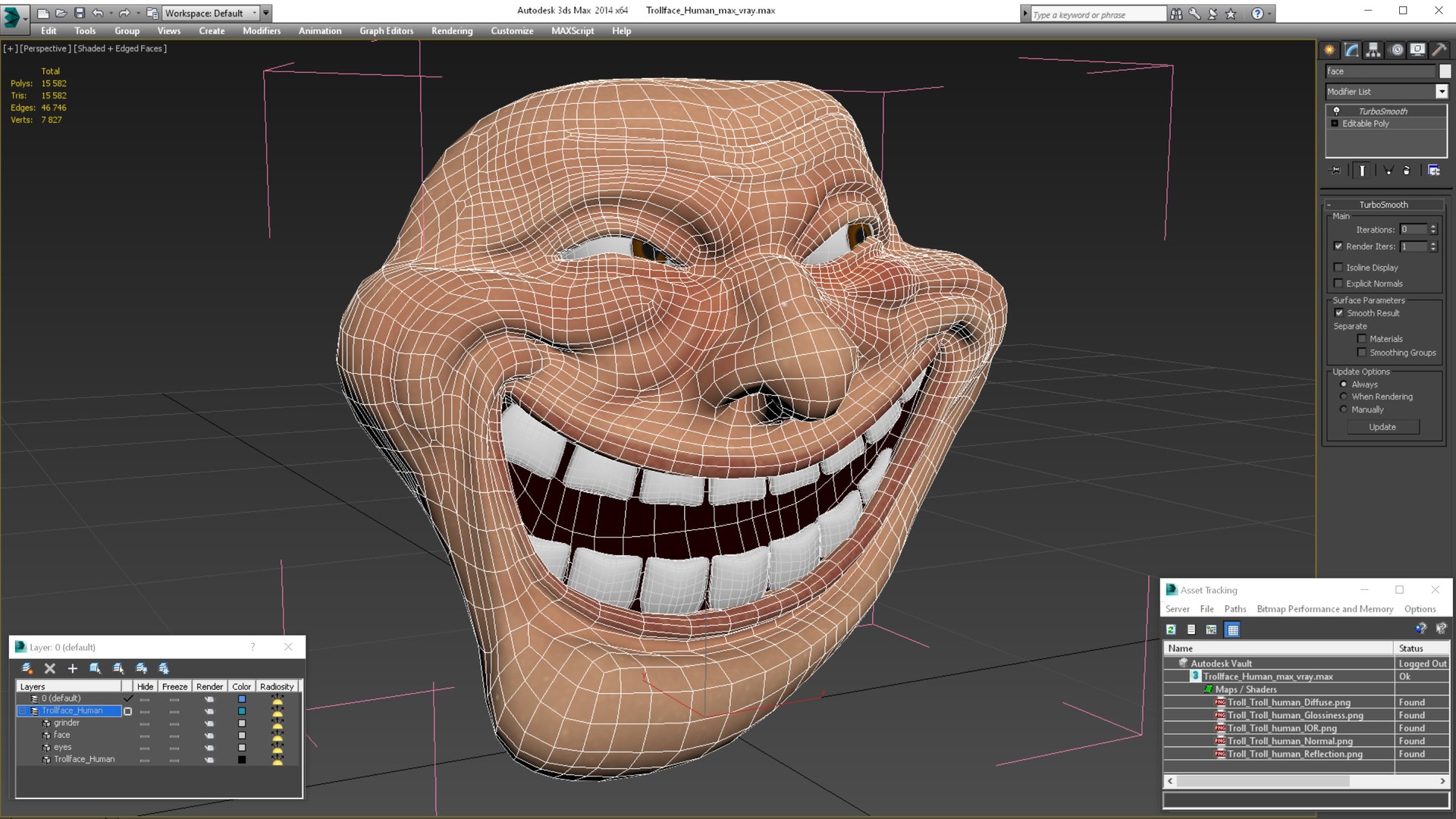 3D Trollface Human - TurboSquid 1832853