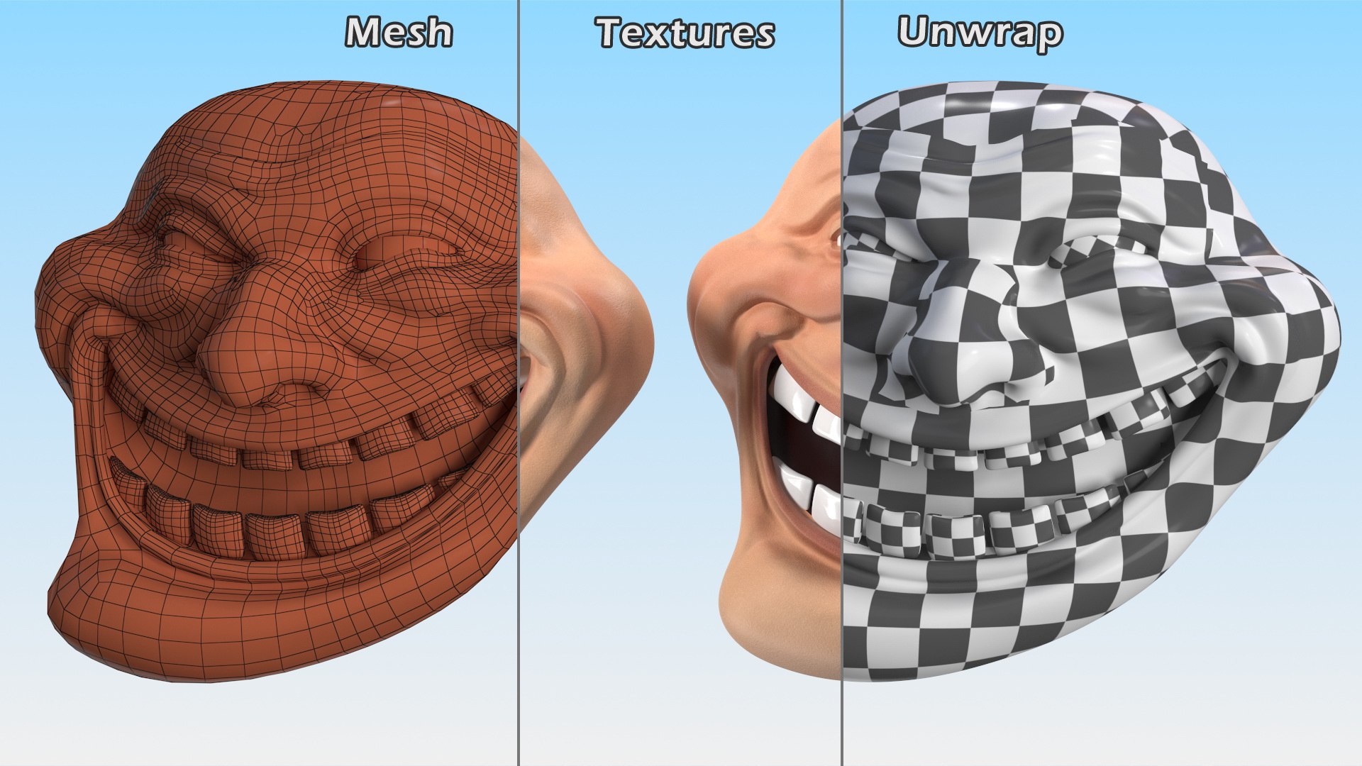 3D Trollface Human - TurboSquid 1832853