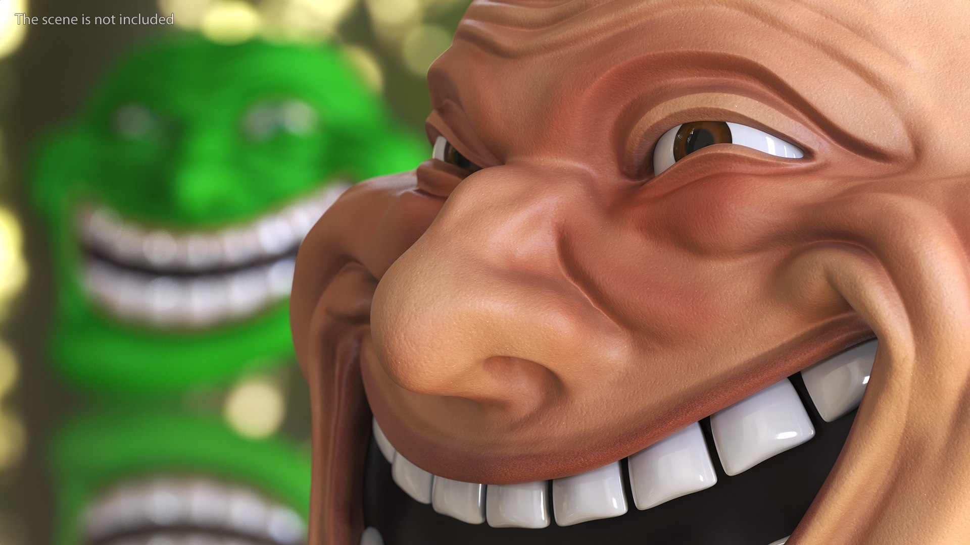 3d Trollface Human Turbosquid 1832853 