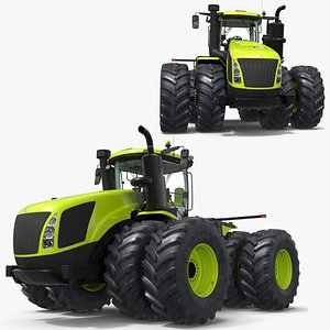 High Power Agricultural Tractor Wheeled 3D model