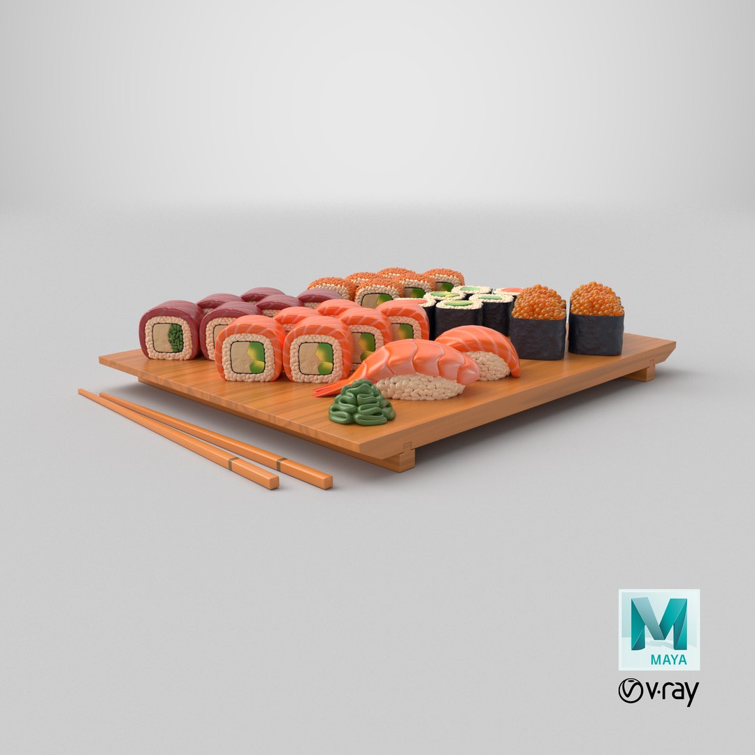 Assorted Sushi Collection 3D model https://p.turbosquid.com/ts-thumb/Je/382615/NN/stemcell_maya_vray_render/png/1772227605/1920x1080/fit_q87/c4cfd9301cfd1555612afbeb6f5fe9797bc329b8/stemcell_maya_vray_render.jpg