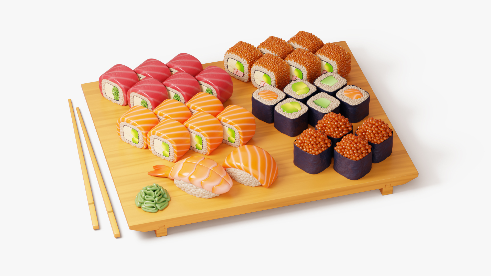 Assorted Sushi Collection 3D model https://p.turbosquid.com/ts-thumb/Je/382615/YO/sushiboard/jpg/1771952101/1920x1080/turn_fit_q99/5e9b3cb9f2c7395b8961a15d4cf63f165ac3bf9e/sushiboard-1.jpg