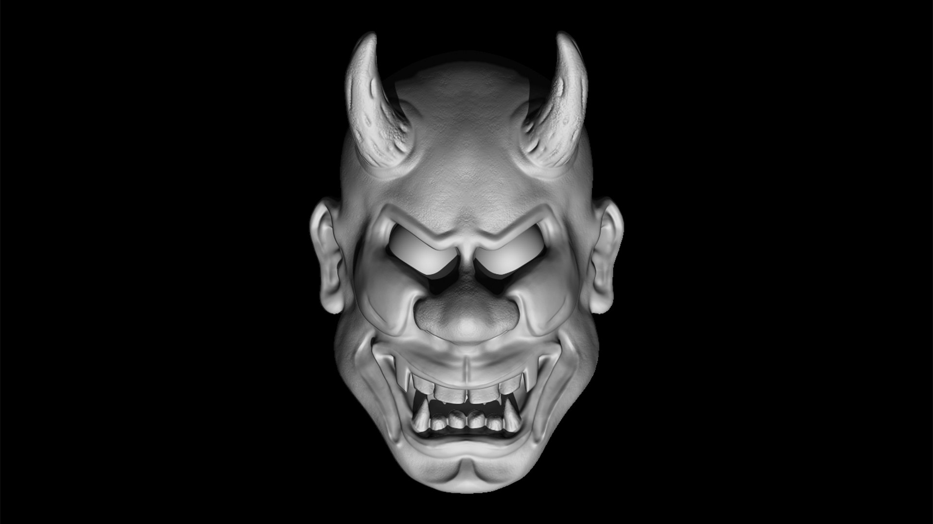 Hannya Mask 3D TurboSquid 2104293