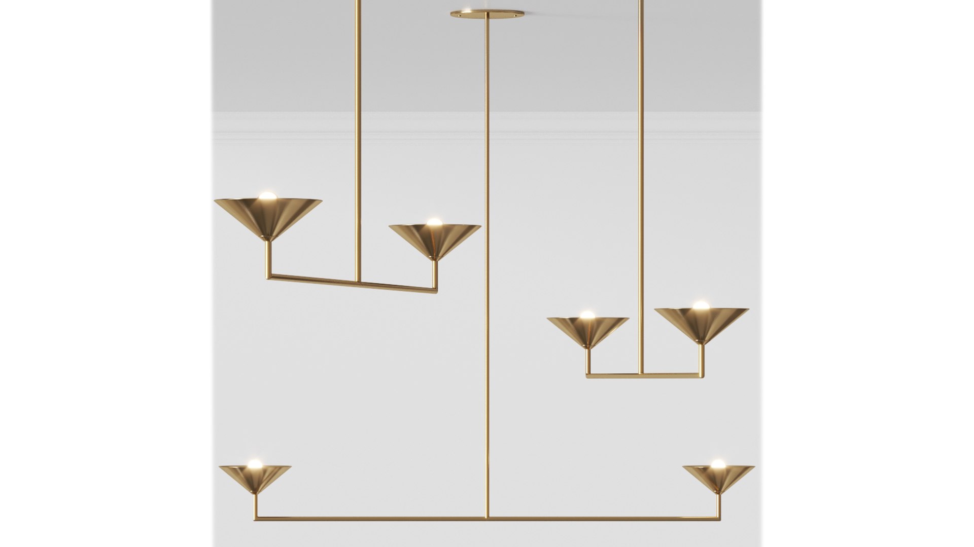 modelo 3d Volker Haug Studio DOUBLE DROP LED - TurboSquid 2114500