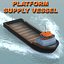 3dsmax hos platform supply vessel ship