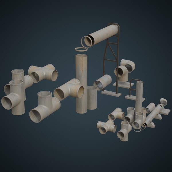 Blender Pipe Models TurboSquid