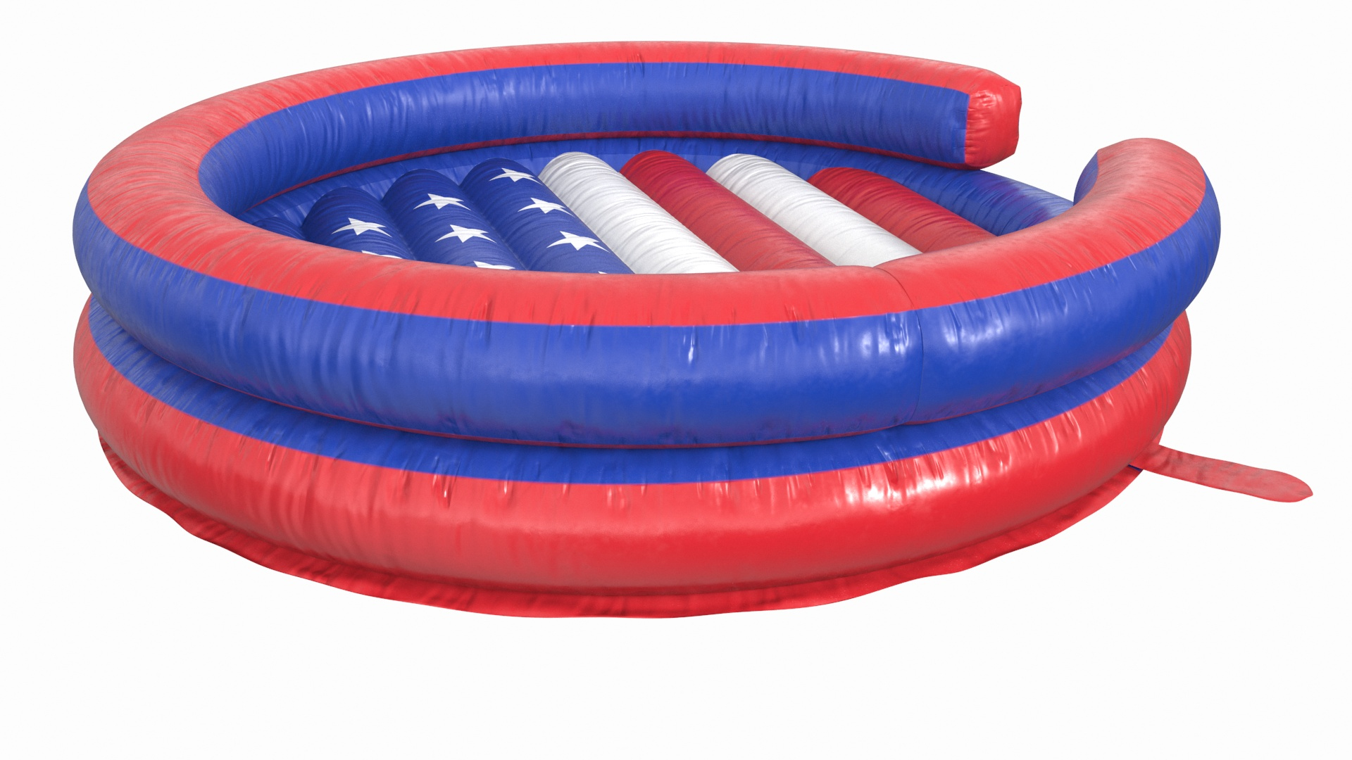Inflatable Ring Bounce Pad US Colors 3D Model - TurboSquid 2443650