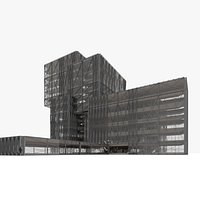 Brutalist Cruciform Pavilion 001