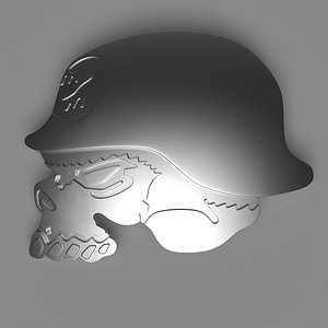 3D metal mulisha skull model