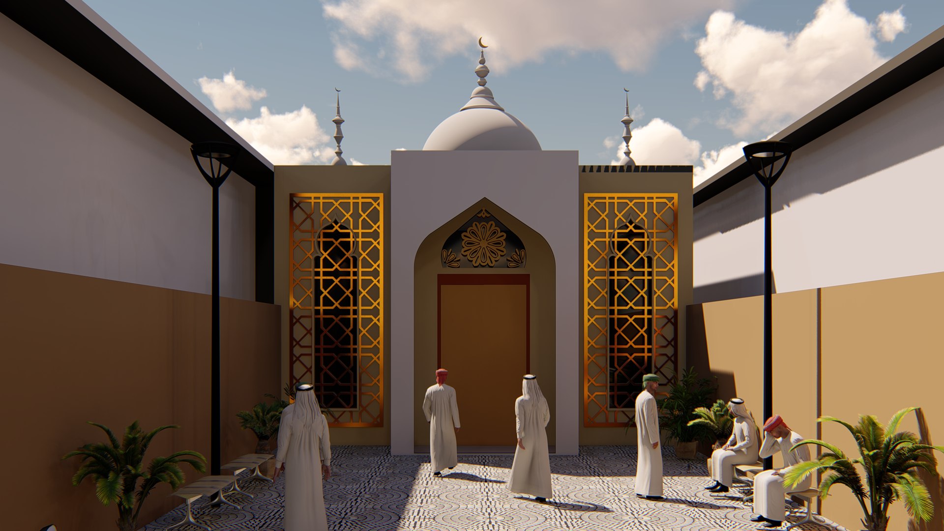 Mosque model - TurboSquid 1382036