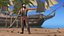 Homme pirate voyou avec des pistolets