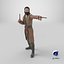 Homme pirate voyou avec des pistolets