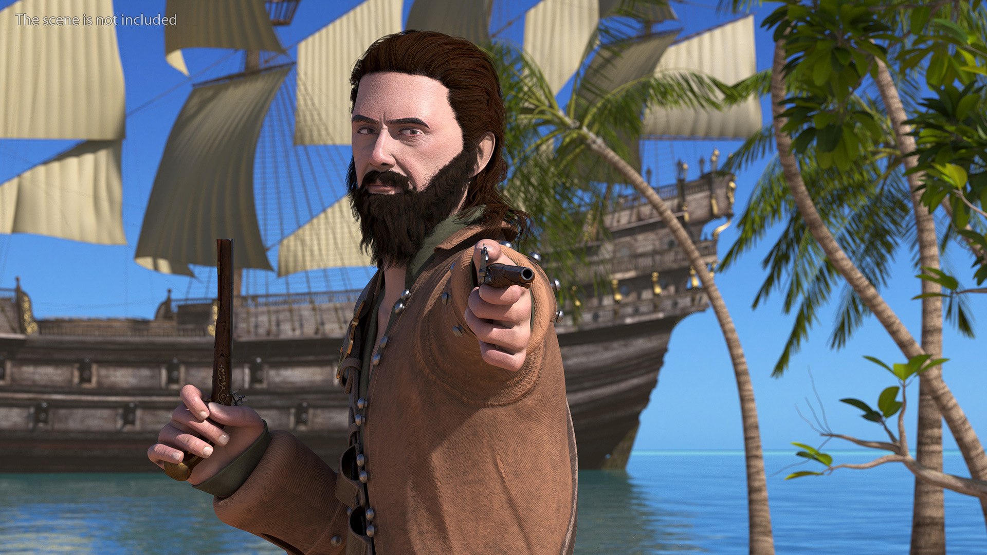 3D Rogue Pirate Man with Pistols model https://p.turbosquid.com/ts-thumb/Je/F1wghq/dQ/roguepiratemanwithpistols3dsmodel005/jpg/1708566139/1920x1080/fit_q87/74cc904fbe06172ef1af48f8b3d37b845e3624ff/roguepiratemanwithpistols3dsmodel005.jpg