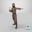 Homme pirate voyou avec des pistolets