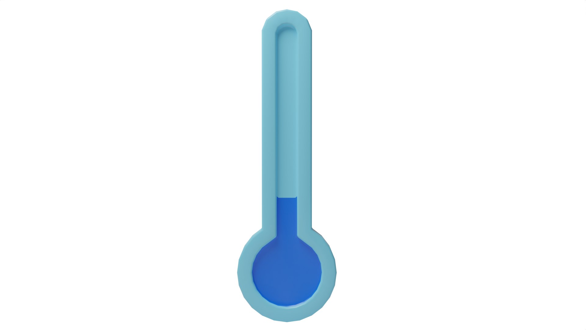 Thermometer Icon Cold Model - TurboSquid 2176266