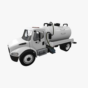 3D realistic freightliner m2 septic model
