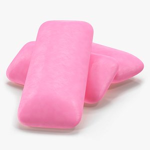 Fruit Chewing Gum Pads Purplepink