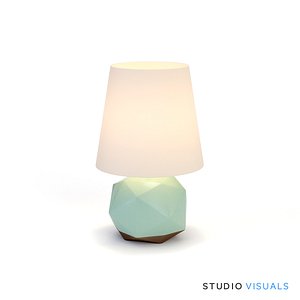 max crackle mint lamp