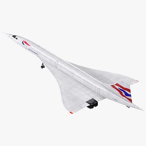 Concorde Supersonic Passenger Jet Airliner British Airways
