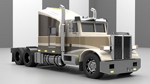 3D semi truck