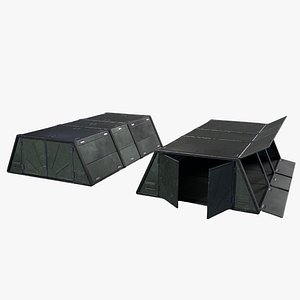 3D Military Storage Unit-Warehouse PBR