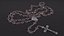Religious Rosary Beads with Crucifix Pink