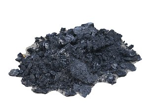 3D model pile ashes
