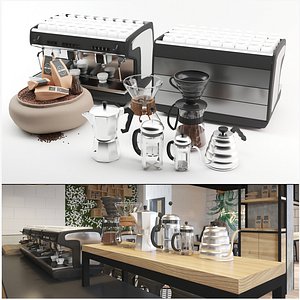 coffee brewing equipment 3D model