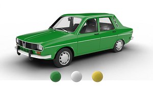 3D Renault 12 TS 1975 3d model model