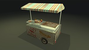 realistic food cart pbr 3D model