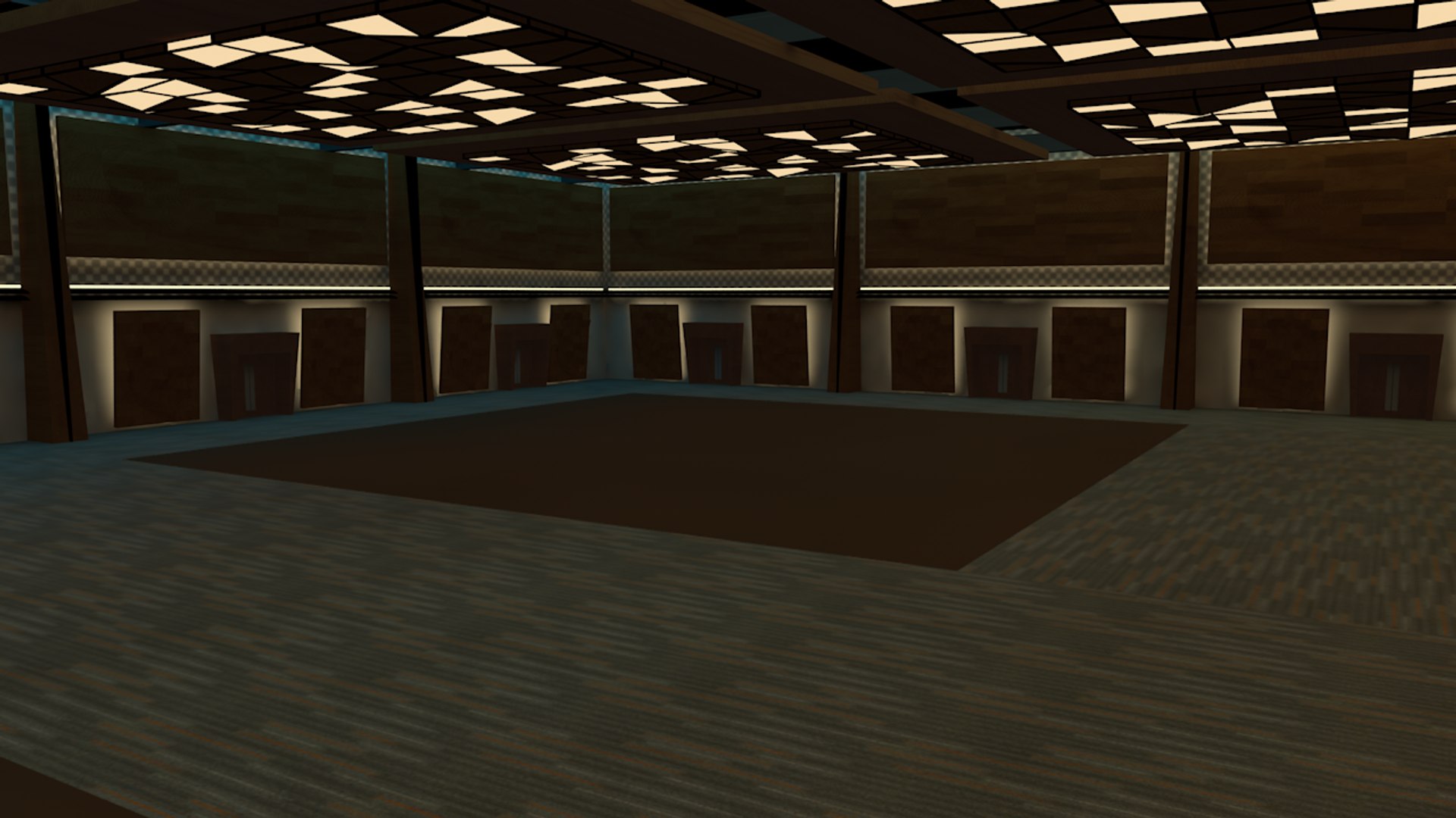 3D Modern Hotel Convention Ballroom Model - TurboSquid 1586862
