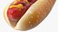 Hot Dog with Ketchup Mustard Zigzag