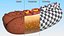 Hot Dog with Ketchup Mustard Zigzag