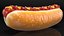 Hot Dog with Ketchup Mustard Zigzag