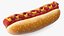 Hot Dog with Ketchup Mustard Zigzag