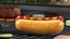 Hot Dog with Ketchup Mustard Zigzag