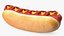 Hot Dog with Ketchup Mustard Zigzag