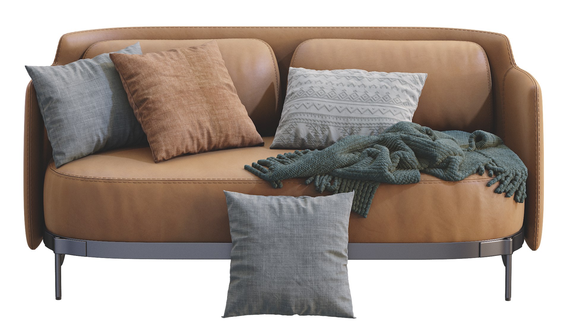 Minotti Tape Leather Sofa 3D model - TurboSquid 1750242