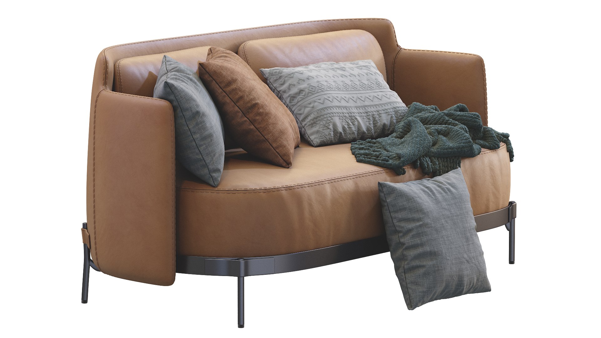 Minotti Tape Leather Sofa 3D model - TurboSquid 1750242