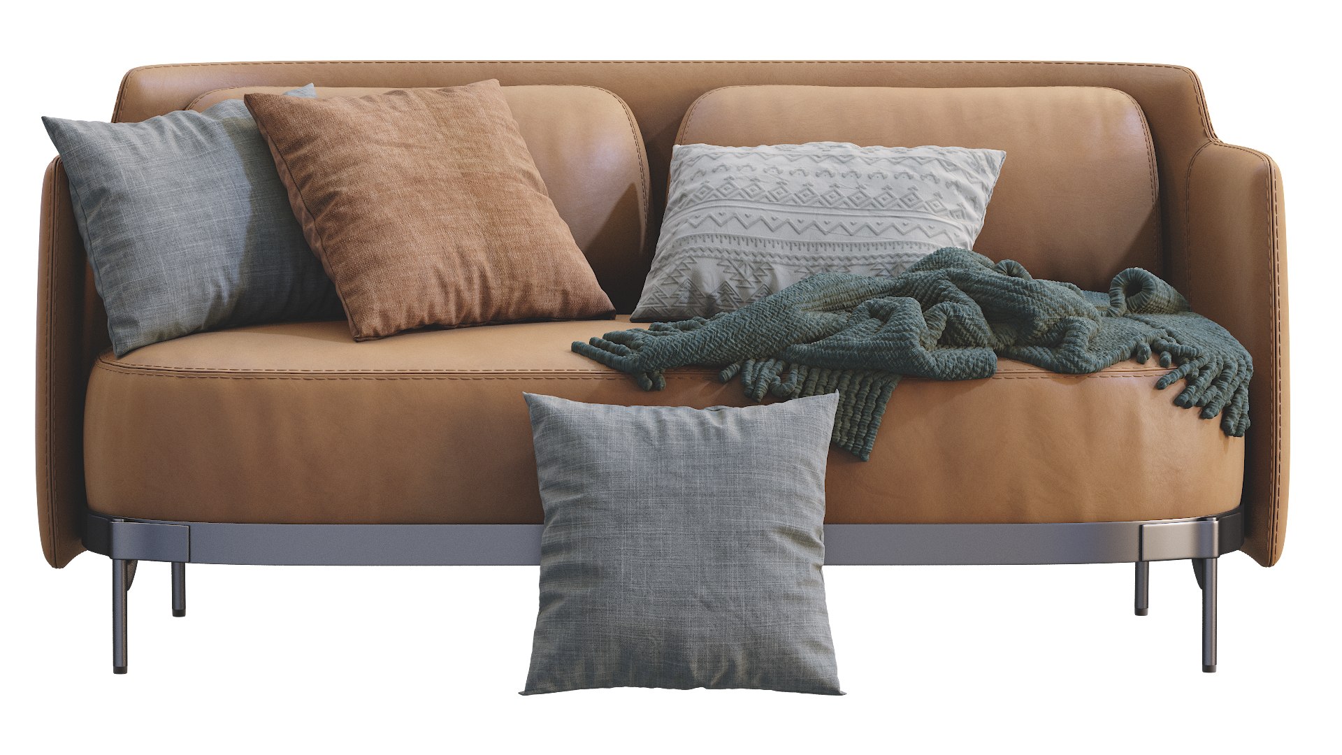 Minotti Tape Leather Sofa 3D model - TurboSquid 1750242