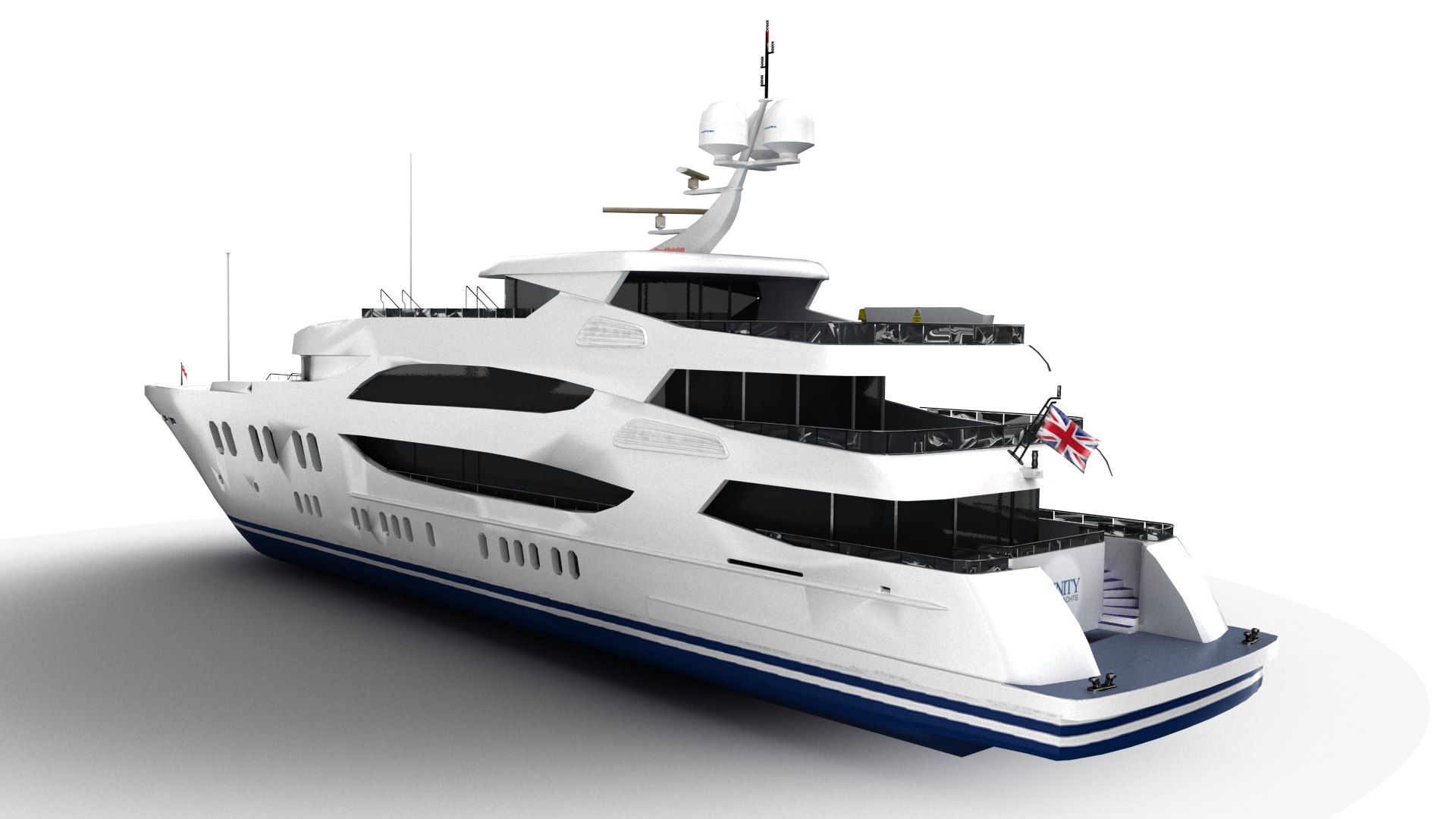 Trinity Yacht 3D Model - TurboSquid 1464824