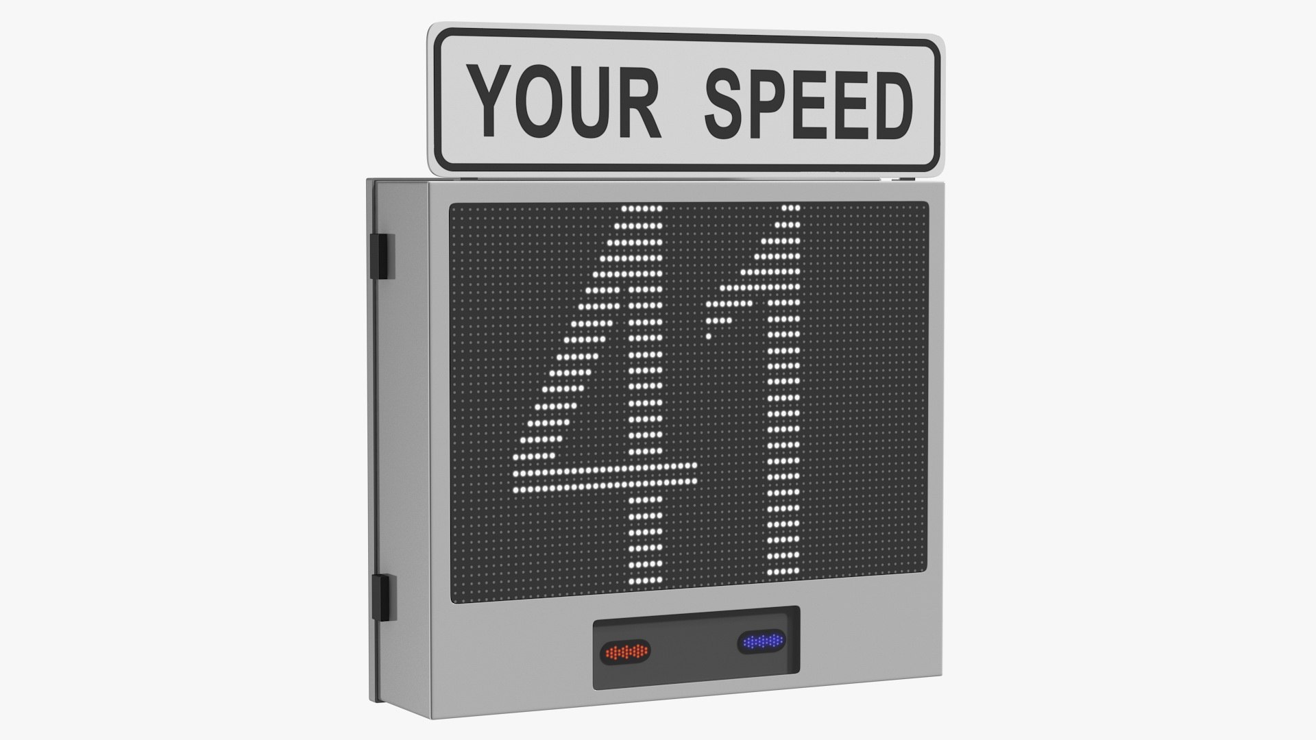 Electronic Modular Speed Display 3D model preview