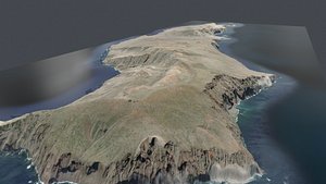 Guadalupe Island or Isla Guadalupe Mexicos California Peninsula 3D model